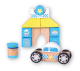 Discoveroo Snap Blocks: Police Car and Station