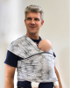 HUG A BUB: Lightweight wrap carrier 100% organic cotton-grey palms